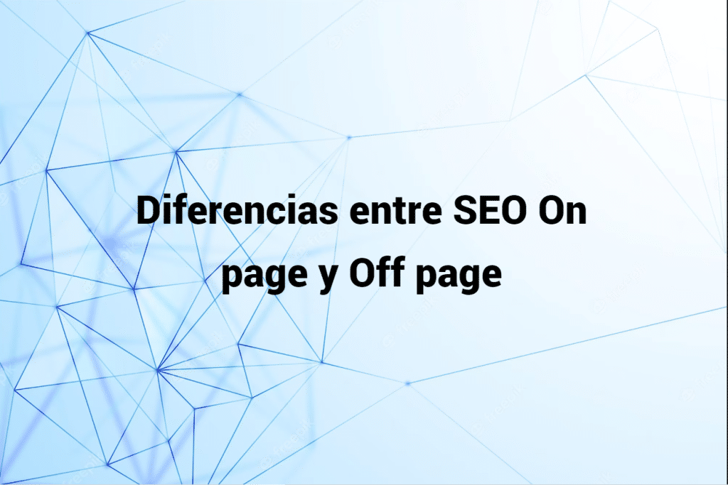 diferencias seo on page y off page