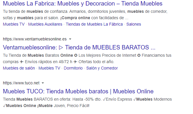 SERPs de Google con snippets de emojis