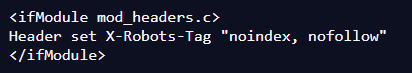 x-robots-tag apache