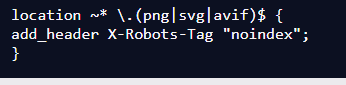 x-robots-tag nginx regex